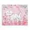 Stupell Industries Walking Cat on Pastel Pink Canvas, design by Clare Tupper